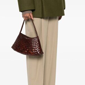 DRAGON DIFFUSION Rosanna tote bag shoulder bag in dark brown